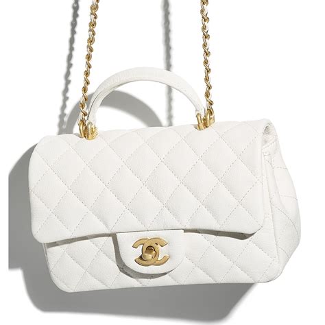 what fits in chanel small flap|Chanel mini flap bag with top handle.